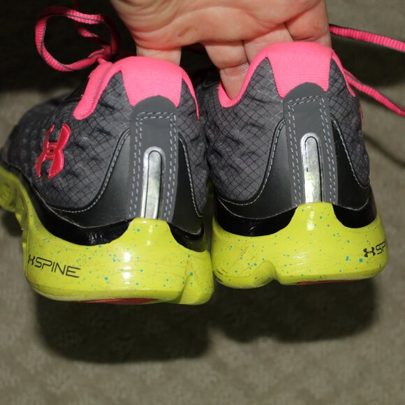 RARE! Under Armour Spine Ion Mask Women's Sz 8 Running Sneakers 1238325-019 - Picture 5 of 6